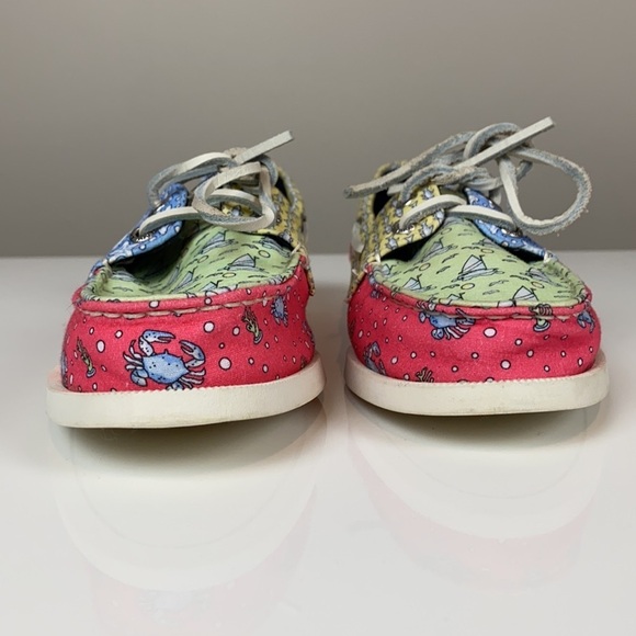 Sperry Vineyard Vines Patchwork Boat Shoes Size 5 - Picture 5 of 16